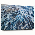 Acrylic print of a large abstract depiction of Canterbury, New Zealand in muted earth tones.