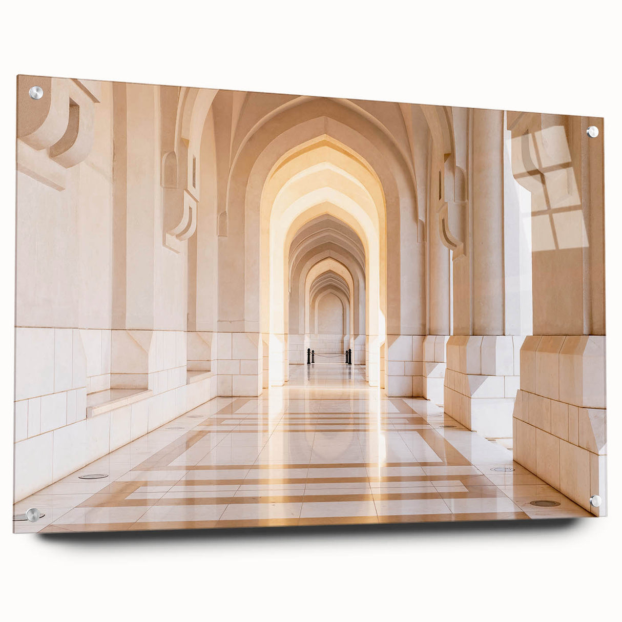 Large abstract wall art featuring vibrant hues of Alabama scenery on acrylic glass.