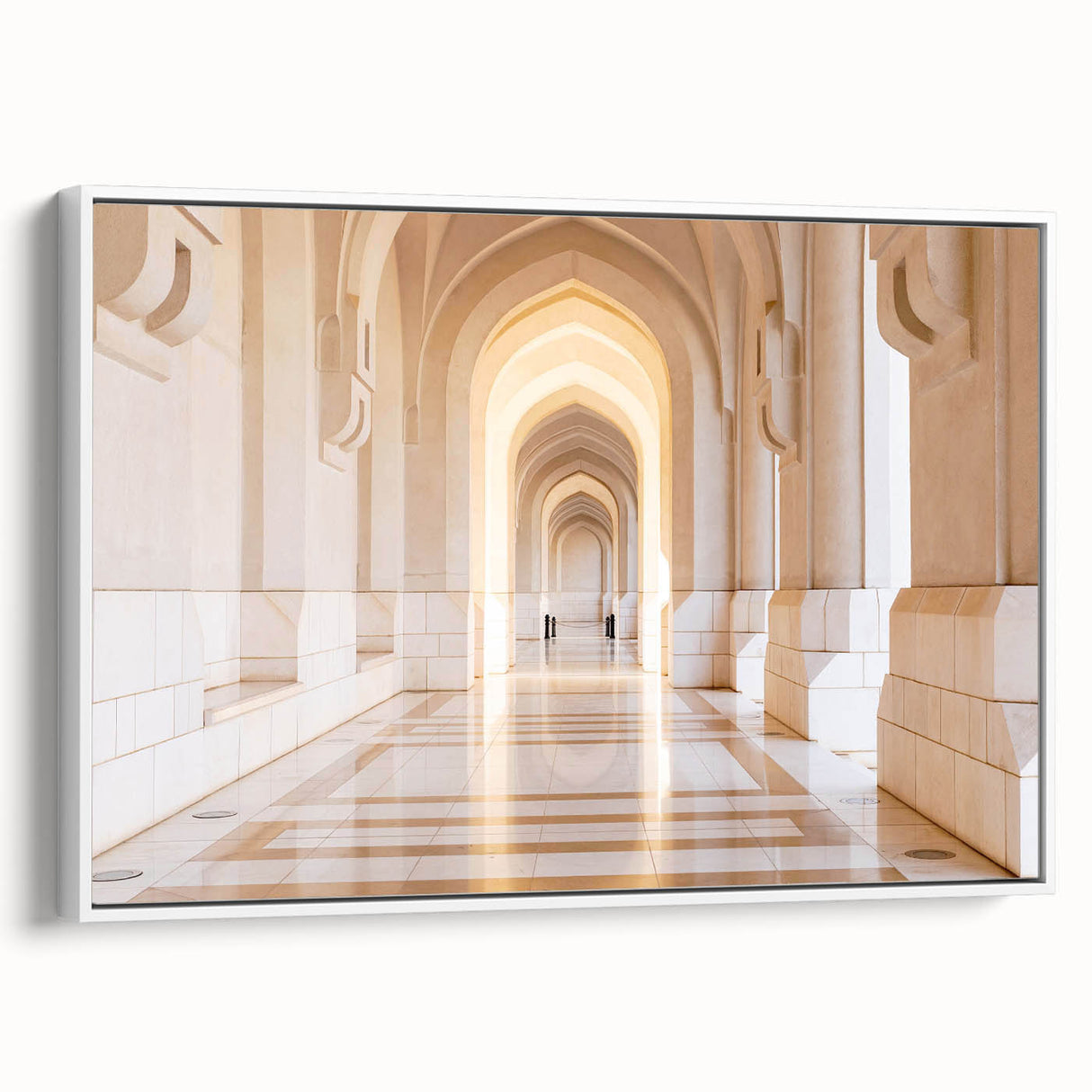 Vintage poster art of Alabama scenery on a white framed canvas, featuring colorful artwork, ideal for living room decor.