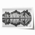 Alaskan landscape with floral motifs in muted earth tones on a large rolled canvas, ideal for dining room decor.