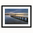 Extra large abstract art print featuring colorful, textured brushstrokes on a black framed canvas.