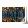 Extra large rolled print of Louisiana scenery with vibrant floral elements, ideal for art wall dining room.
