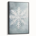Black and white landscape art painting of winter scene on framed canvas, suitable for bedroom wall decor.
