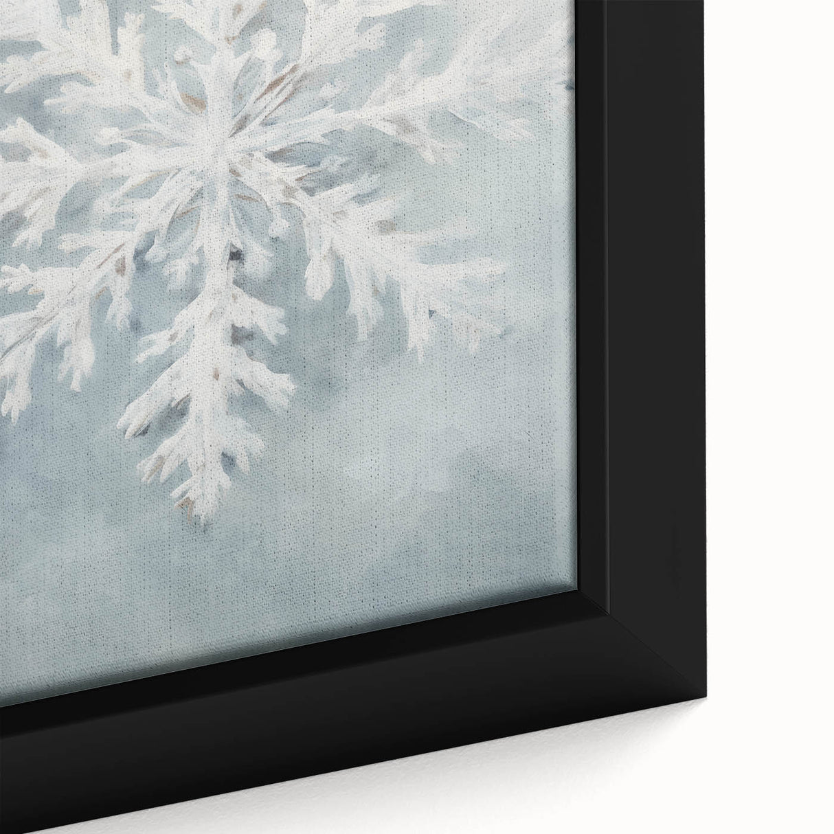 Extra large black wall art featuring a textured winter scene on framed canvas, ideal for living room ambiance.