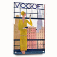 1928 Vogue New York Fashion Art - Yellow Dress Wall Print
