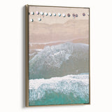 Framed canvas featuring a vintage landscape painting with muted earth tones, ideal for bedroom wall art.