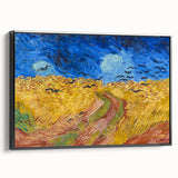 Black and white vintage poster art of a landscape on framed canvas, suitable for bedroom decor.