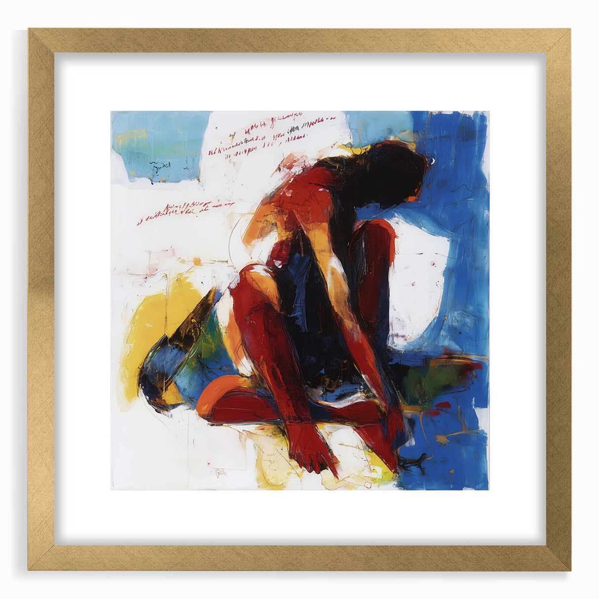 Expressive Abstract Figurative Wall Art – Bold Canvas Print
