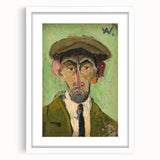 Expressionist Art - Bold Self-Portrait with Green Tones