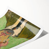 Expressionist Art - Bold Self-Portrait with Green Tones