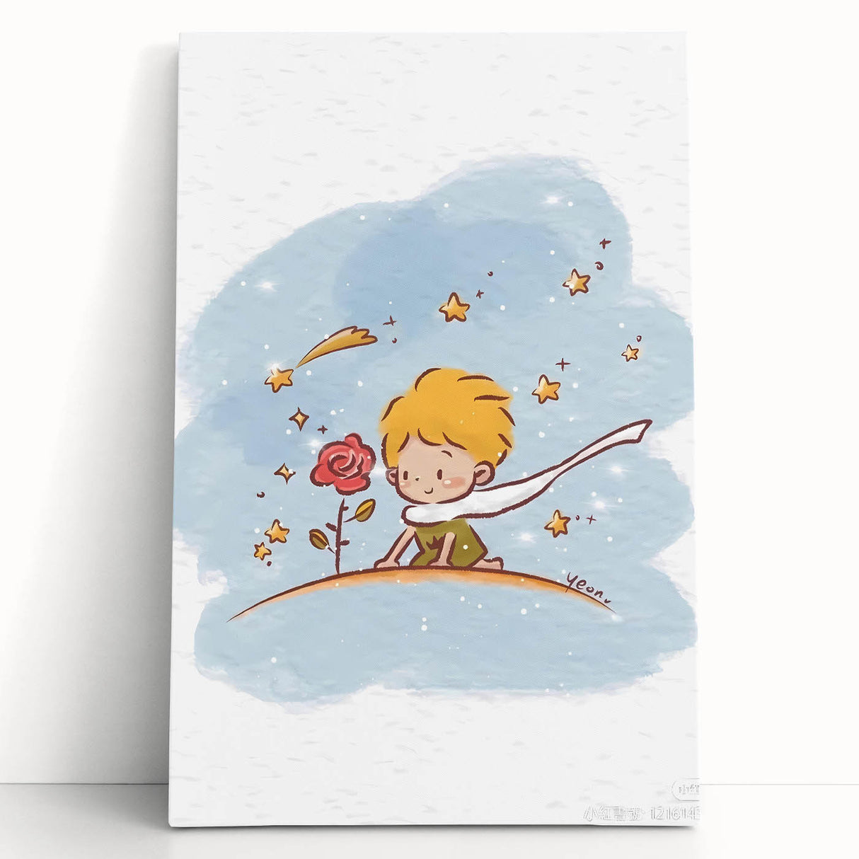 Little Prince & Rose Girls Room Wall Art - Dreamy Kids Decor