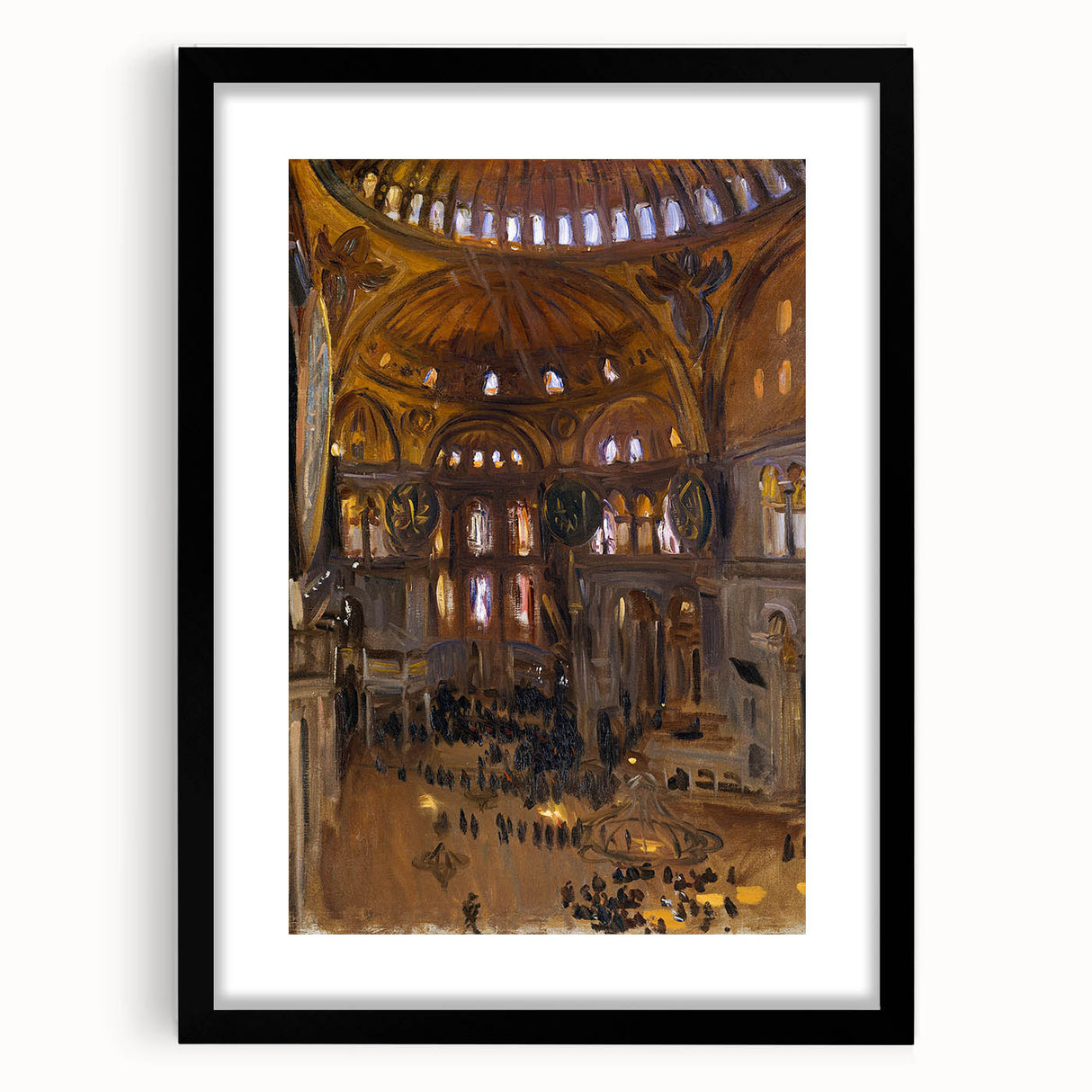 Romanticism Art: Santa Sofia Interior - Famous Romantic Era Painting