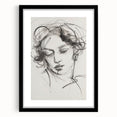 Abstract figurative black frame showcasing a modern art piece, featuring bold colors and dynamic shapes, perfect for contemporary home decor.