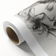 Abstract figurative art on rolled canvas showcasing vibrant colors and fluid shapes, ideal for modern decor. Packaged securely in a durable tube for delivery.