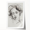 Abstract figurative rolled print showcasing vibrant colors and dynamic shapes, perfect for modern home decor, securely packaged in a protective cardboard tube.