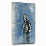 Expressionist Art - Self-Portrait in Moonlight