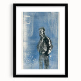 Expressionist Art - Self-Portrait in Moonlight