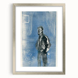 Expressionist Art - Self-Portrait in Moonlight