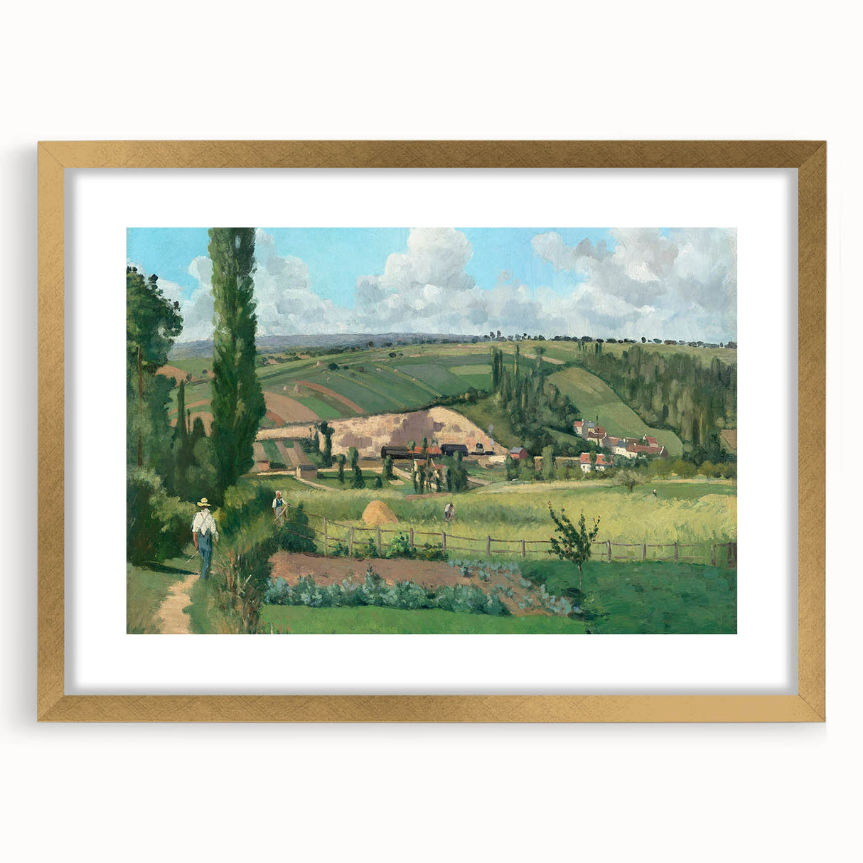 Impressionist Landscape - Les Pâtis, Pontoise by Camille Pissarro Print