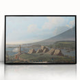 Historical Realism Art Print of Louisburg Lighthouse Coastal Scene