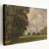 Romanticism Art: Salisbury Cathedral - Classic Landscape by John Constable