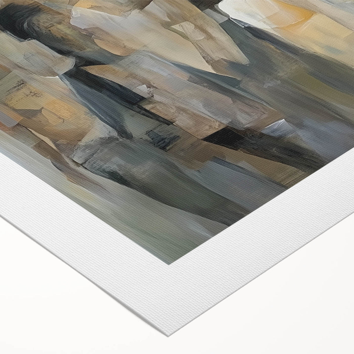 Abstract Figurative Living Room Wall Art – Modern Canvas & Framed Print