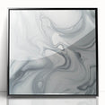 Minimalist Abstract Wall Art – Gray & White Contemporary Canvas