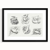 Expressionism Wall Art - Seven Pigeons by Leo Gestel