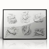 Expressionism Wall Art - Seven Pigeons by Leo Gestel