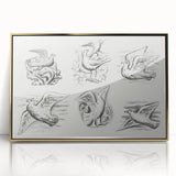 Expressionism Wall Art - Seven Pigeons by Leo Gestel