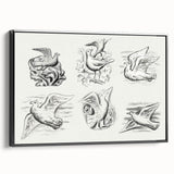 Expressionism Wall Art - Seven Pigeons by Leo Gestel