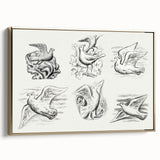 Expressionism Wall Art - Seven Pigeons by Leo Gestel