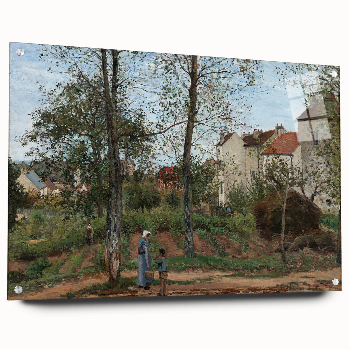 Impressionist Landscape - Autumn in Louveciennes by Camille Pissarro Print