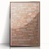 Modern Wall Art - Geometric Barracks Settlement Print for Minimalist Decor