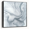 Modern Abstract Wall Art – Light Gray & White Minimalist Canvas