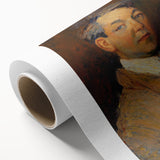 Modern Wall Art - Expressive Self-Portrait Print for Sophisticated Decor