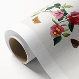 Romanticism Art: Bougainvillea and Butterflies - Historic Floral Print