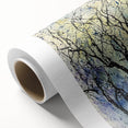 Abstract floral design on a rolled canvas, showcasing vibrant colors and intricate patterns, ideal for modern home decor or artistic display. Packaged securely in a cardboard tube for safe shipping and handling.