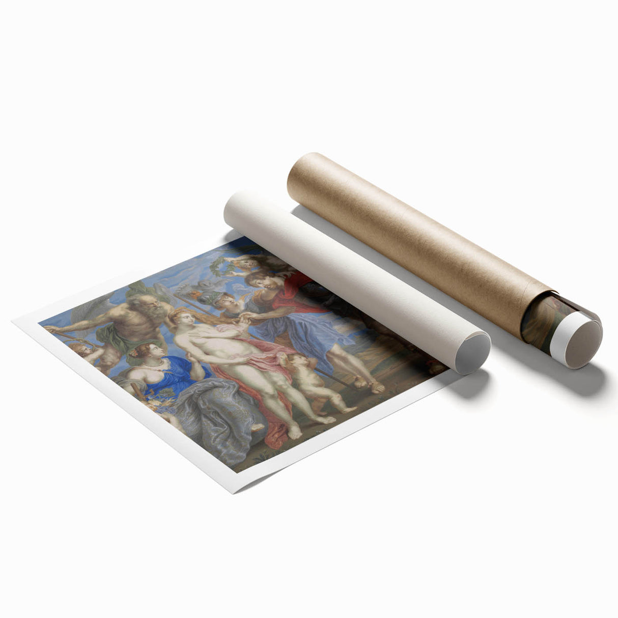 Baroque Mythological Battle Scene Wall Art – Timeless Classic Masterpiece