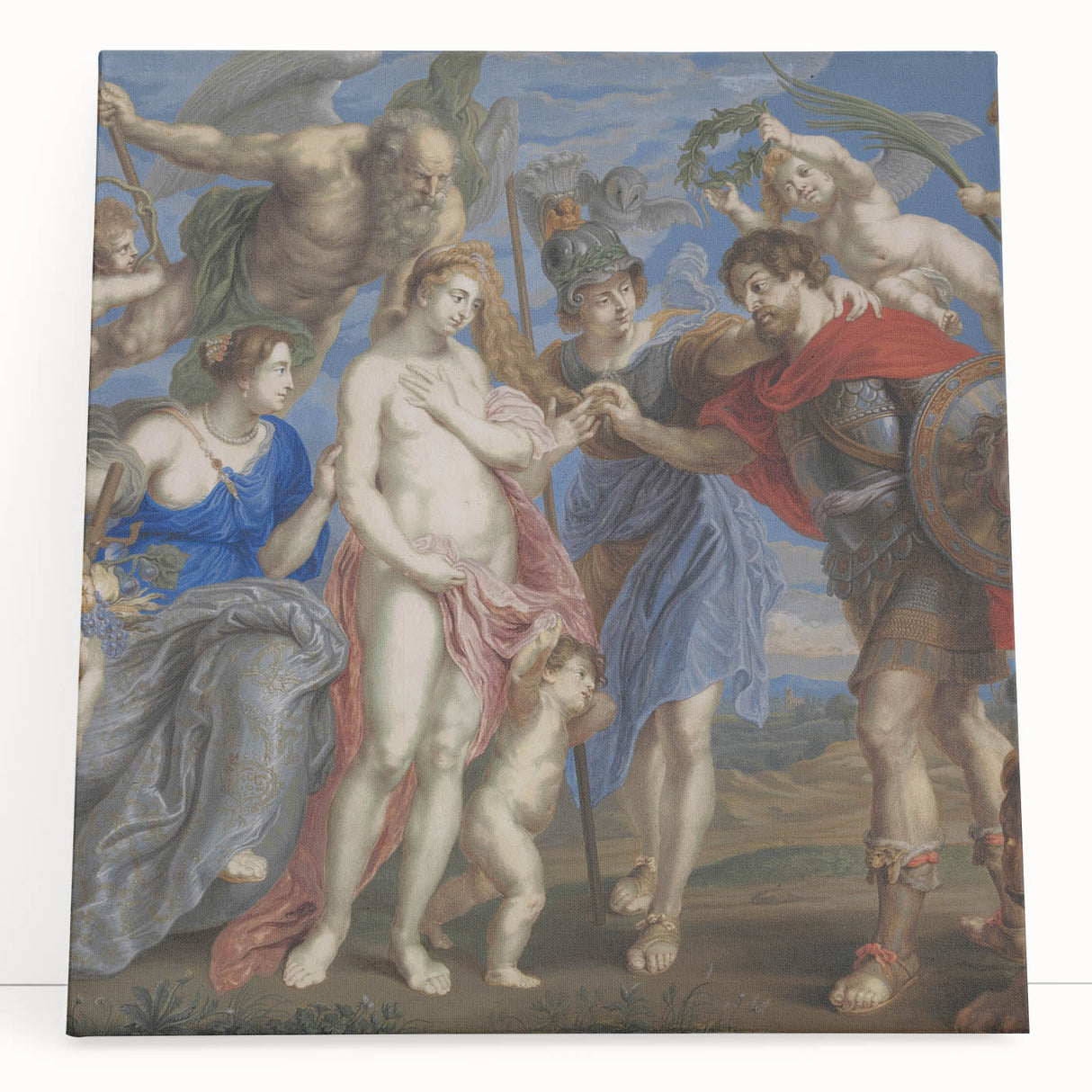 Baroque Mythological Battle Scene Wall Art – Timeless Classic Masterpiece