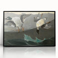 Dramatic Realism Art of Ducks in Flight - Fine Art Realism Canvas