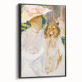 Romanticism Art: Woman with Collie - Famous Watercolor by John Sargent