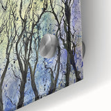 Vibrant abstract floral acrylic glass artwork showcasing intricate details and vivid colors, perfect for modern home decor and artistic expression.