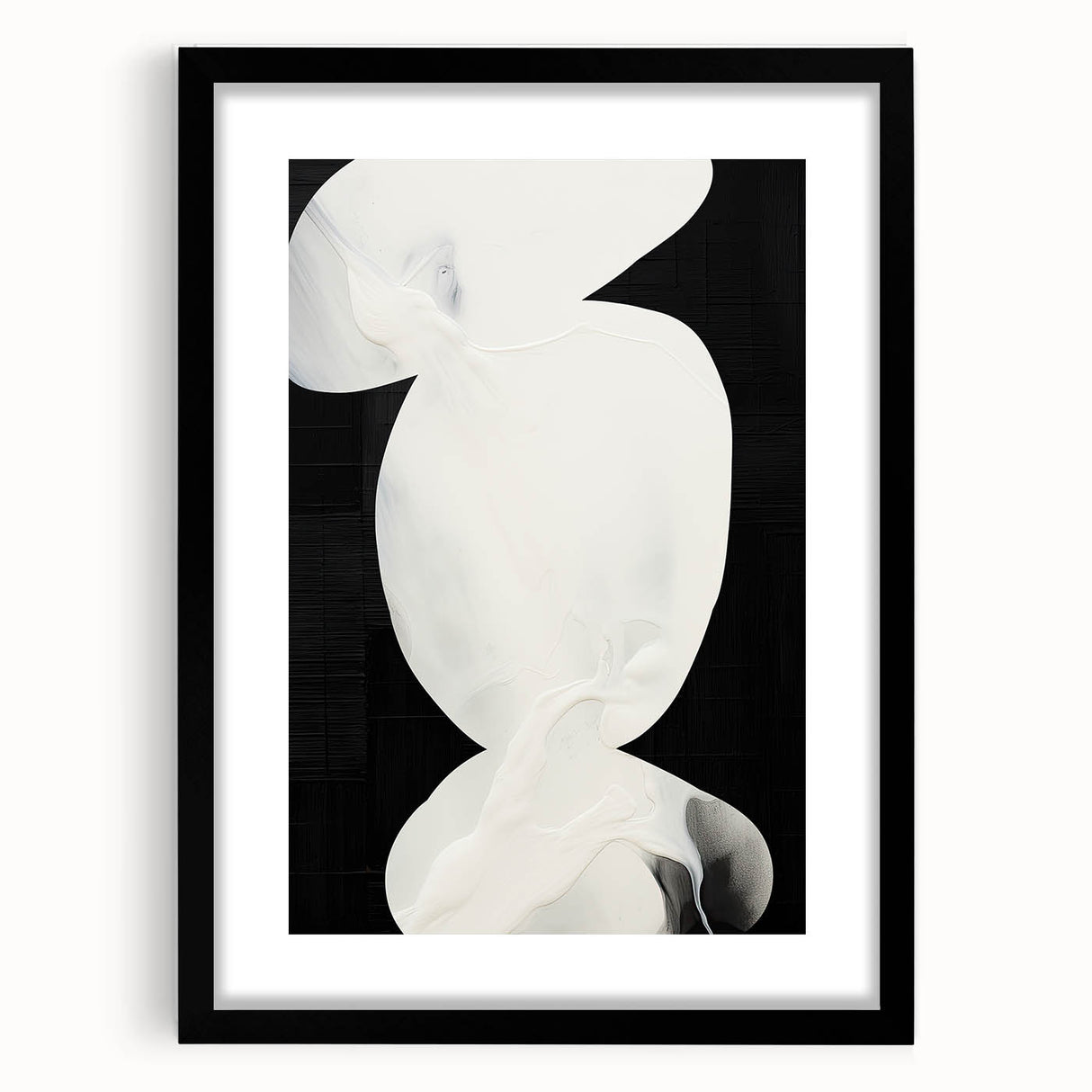 Contemporary Dining Room Wall Art – Black & White Canvas Print