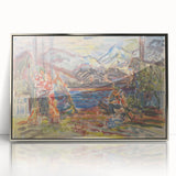 Expressionist Art - Slovak Family by Arnold Peter Weisz-Kubínčan