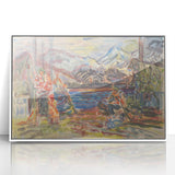 Expressionist Art - Slovak Family by Arnold Peter Weisz-Kubínčan