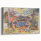 Expressionist Art - Slovak Family by Arnold Peter Weisz-Kubínčan