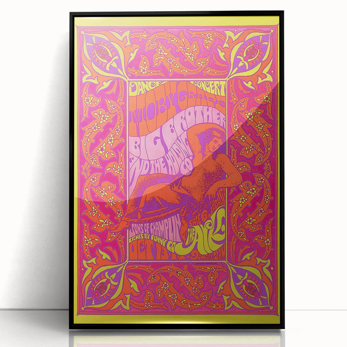 Moby Grape Retro Poster – Vintage Concert Art from 1960s