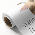 Stand Tall Giraffe Girls Room Wall Art - Inspirational Kids Decor