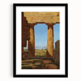 Romanticism Art: Temple of Neptune at Paestum - Historic Landscape Print